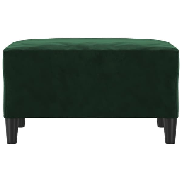 Fotpall mörkgrön 70x55x41 cm sammet