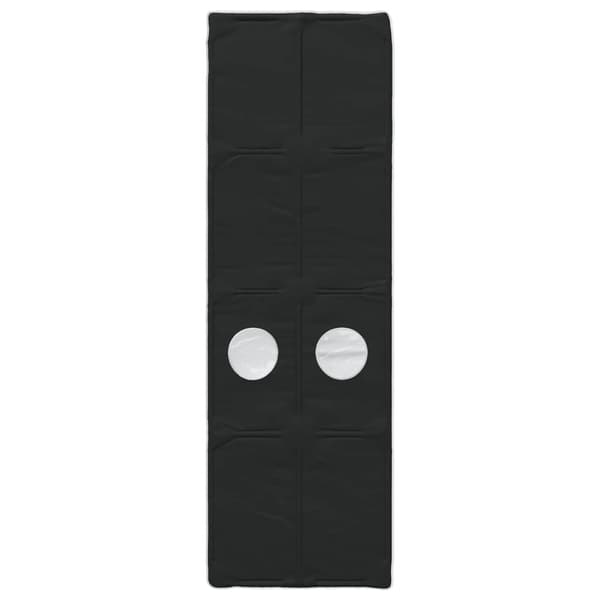 Sängtunnel 2 pcs Svart 211 x 67,5 x 2 cm Polyester
