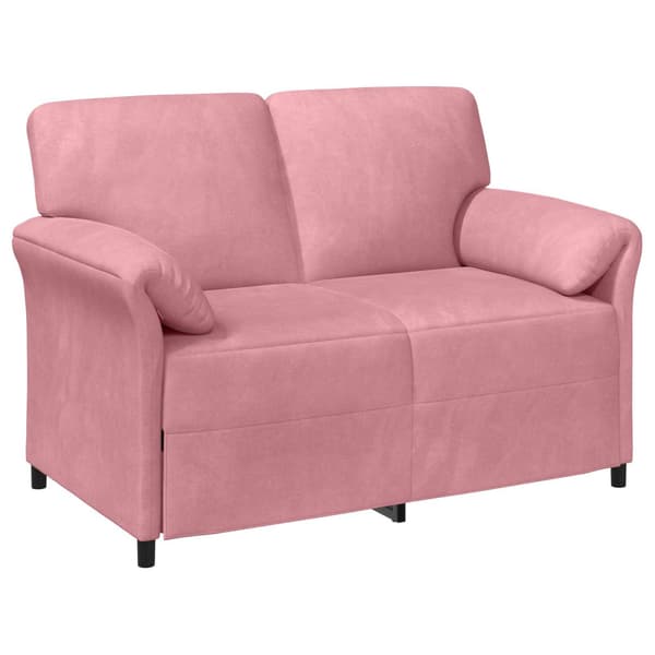 Soffset 2 st Rosa Sammet