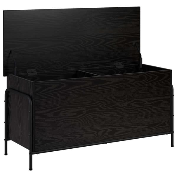 Förvaringslåda Svart ek 80 x 40 x 49,5 cm Konstruerat trä