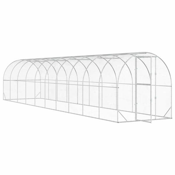 Hönsgård Silver 1000 x 200 x 200 cm Galvaniserat stål