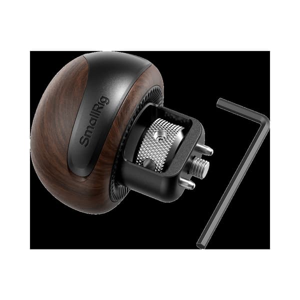 SmallRig 5926 Mini Wooden Side Handle with 1/4''-20 Locating Screw