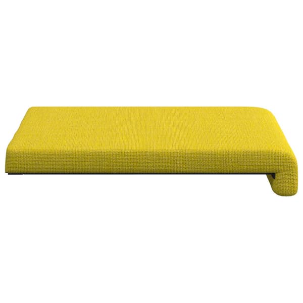Bänk kudde 4 st Tyg Ljusgul Djup 35 cm