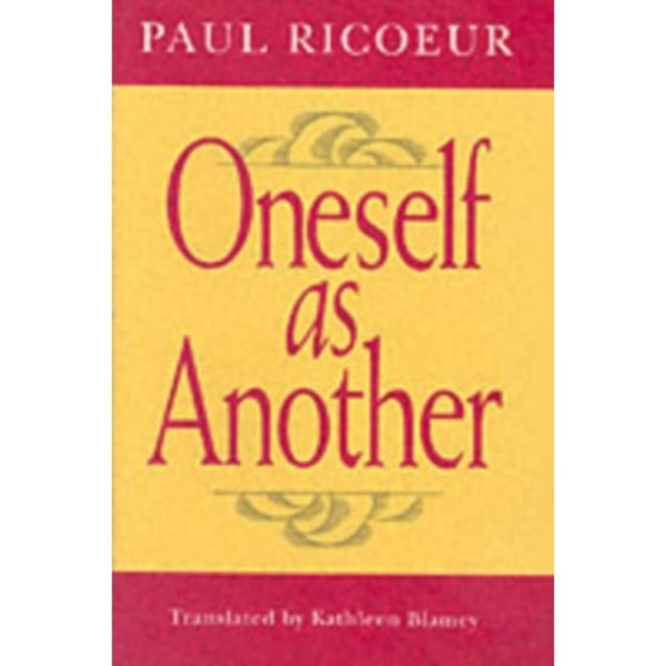 Oneself as Another (häftad, eng)