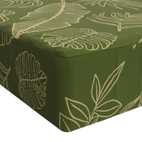 Sittkudde SOEST 100% Polyester Blad-design 120 x 80 x 15 cm