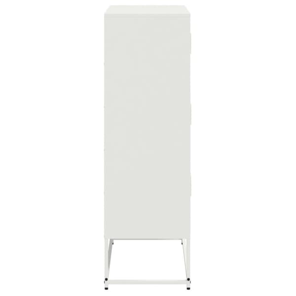 Skänk vit 68,5x38,5x123,5 cm stål