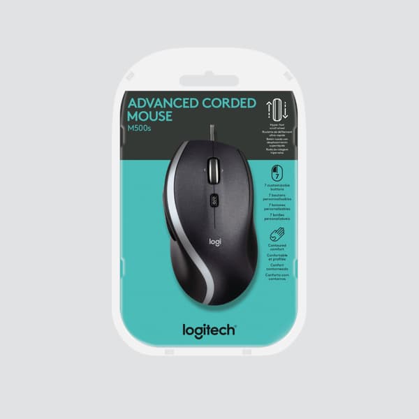 Logitech M500s Advanced Corded Mouse - mus - USB