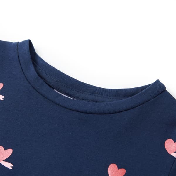 T-shirt för barn marinblå 116
