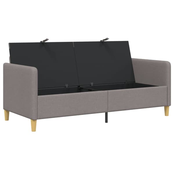 Soffa med förvaring Taupe 172 x 78 x 87 cm Polyester