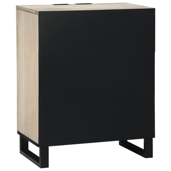 Sideboard Vit 60 x 33,5 x 75 cm Massivt mangoträ