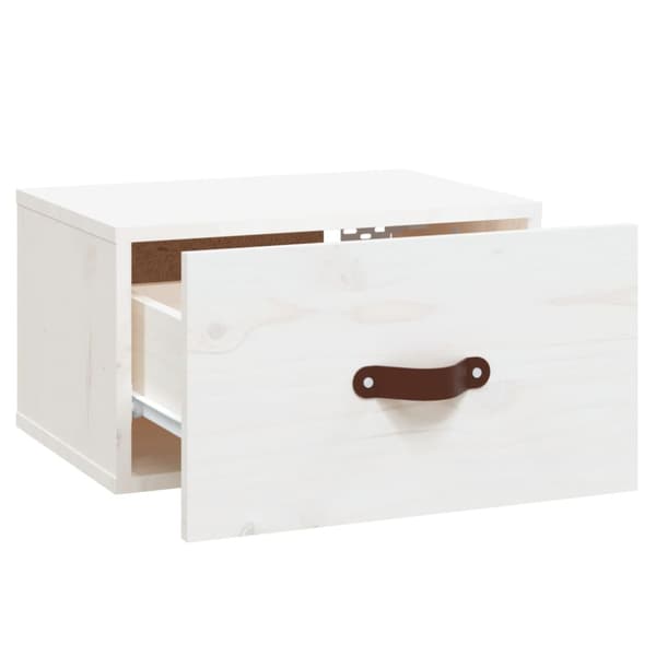 Väggmonterade sängbord vit 40x29,5x22 cm