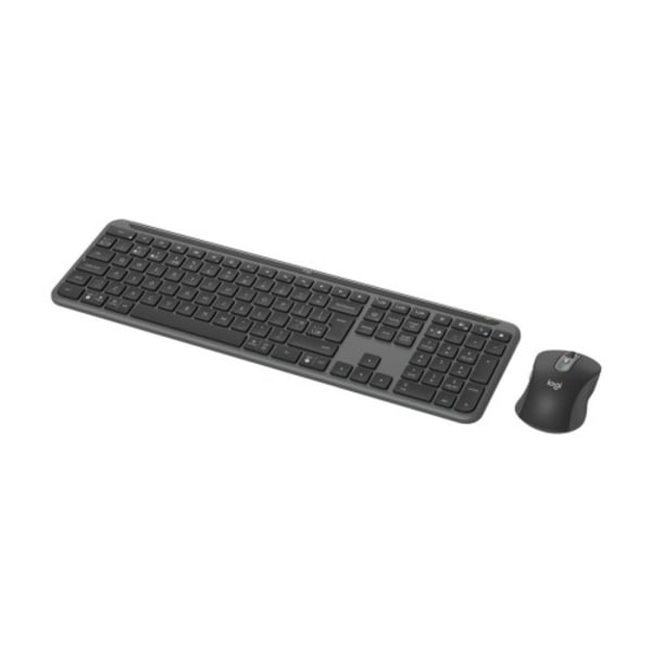 Logitech Signature Slim Combo MK950 - sats med tangentbord och mus - 100% full size - QWERTY - USA, internationellt - grafit Inmatningsenhet