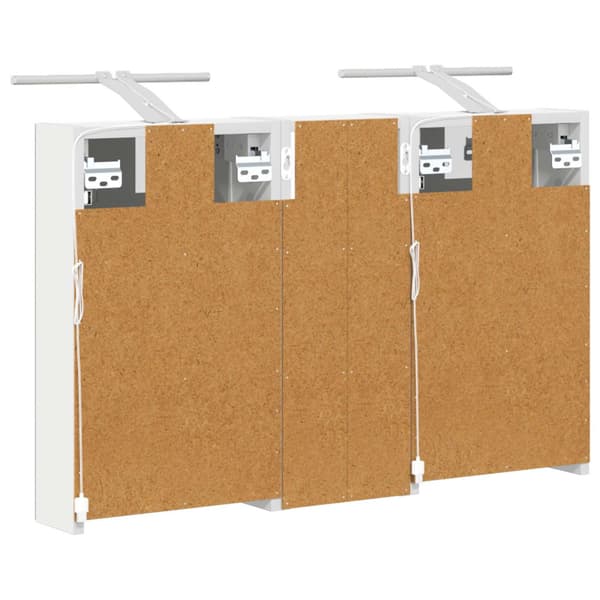 Badrumsskåpsset 3 st 80 x 10,5 x 50 cm Konstruerat trä