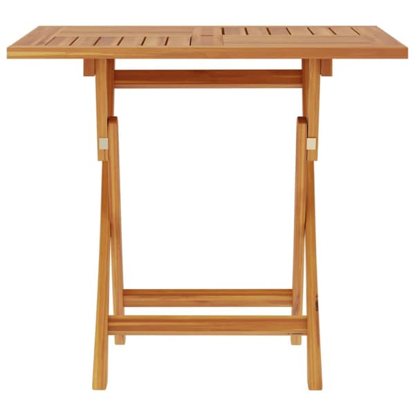 Hopfällbart trädgårdsbord 85x85x76 cm massiv teak
