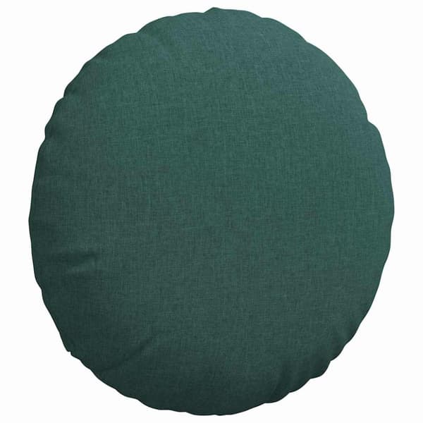 Sittkuddar 2 pcs Mörkgrön Ø60 x 21 cm tyg
