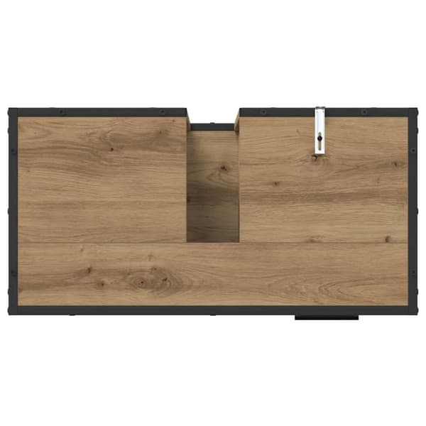 Badrumsmöbelset med låda 3 pcs Artisan Ek Konstruerat trä