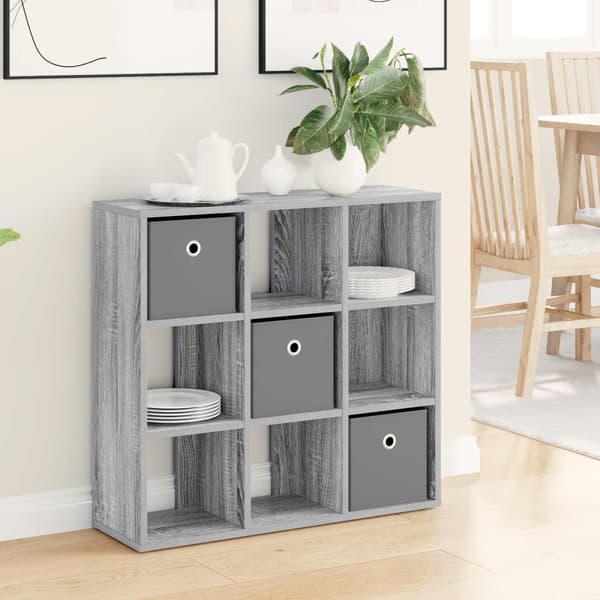 Sideboard med låda Grå Sonoma 73,5 x 24 x 69,5 cm