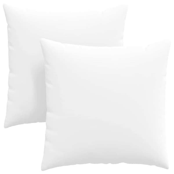 Sofakuddar 2 pcs Vit 80 x 80 cm tyg