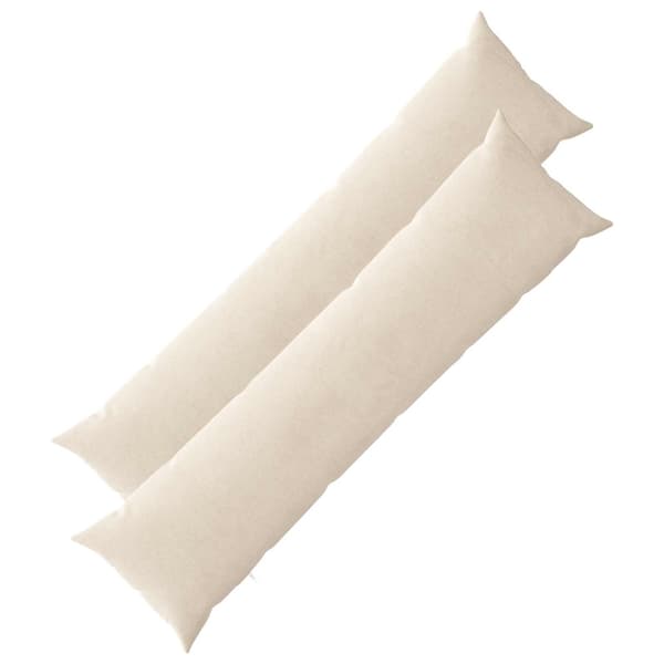 Kuddöverdrag 2 st HEERLEN Gräddvit 40 x 145 cm Chenilletyg
