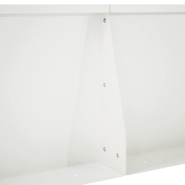 Stödvägg 4 st 60 x 12 x 40 cm Stål Vit