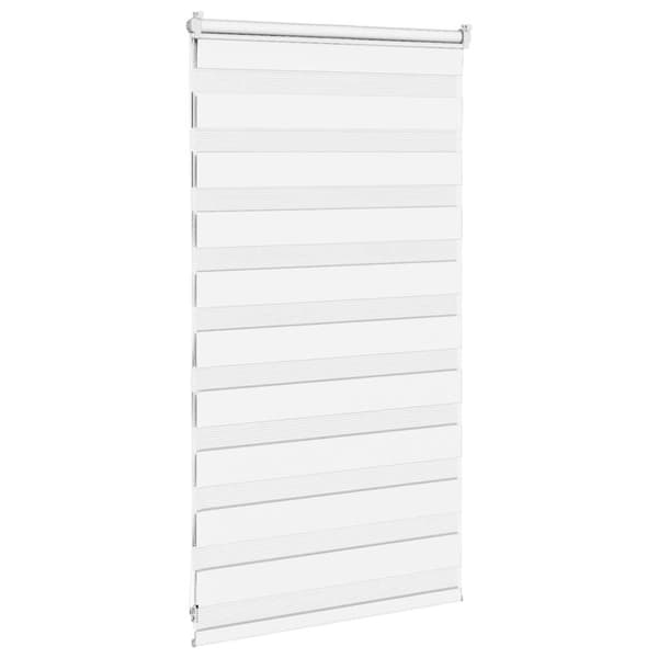 Rullgardin zebra vit 70x100 cm tyg bredd 65,9 cm polyester