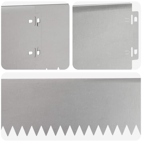 Kant för gräsmatta 10 pcs 103 x 15 cm Stål Silver