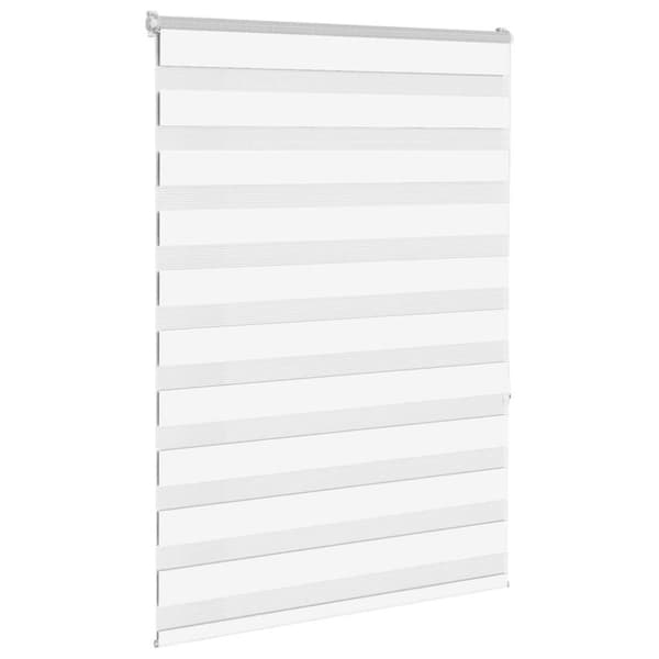 Rullgardin zebra vit 115x150 cm tyg bredd 110,9 cm polyester