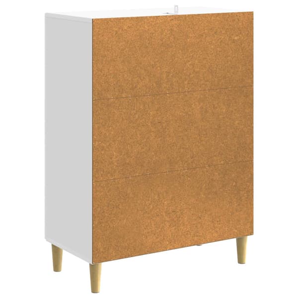 Sideboard Vit högglans 66 x 34,5 x 90 cm Konstruerat trä
