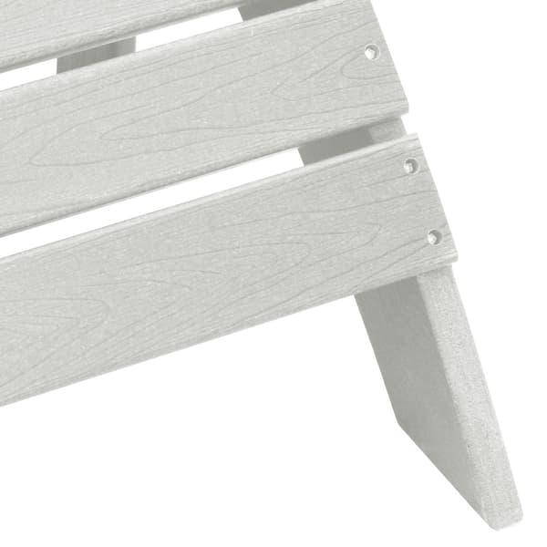 Trädgård Stol 3 pcs Vit polyeten