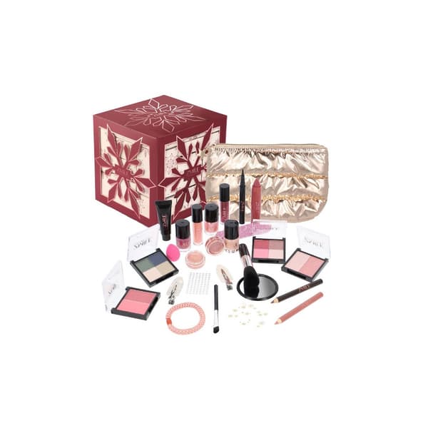Beauty Advent Calendar Snowflake Puzzle Cube Cherry Red