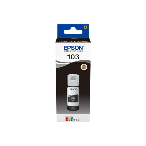 Epson 103 - svart - original - påfyllnadsbläck