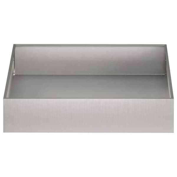 Trädgårdsplanterare 2 st Silver 80 x 80 x 20 cm Rostfritt stål