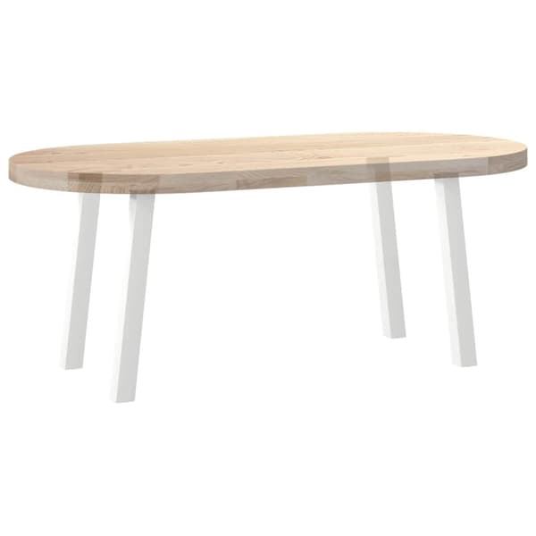 Soffbordsben 4 st vita 30 cm stål