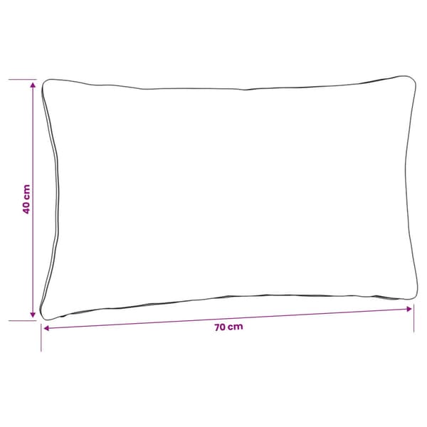 1-delad ryggkudde PUTTEN 100% Polyester Grå 70 x 40 x 15 cm