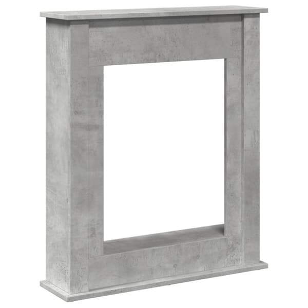 Spiselkrans betonggrå 75x20x87,5 cm konstruerat trä