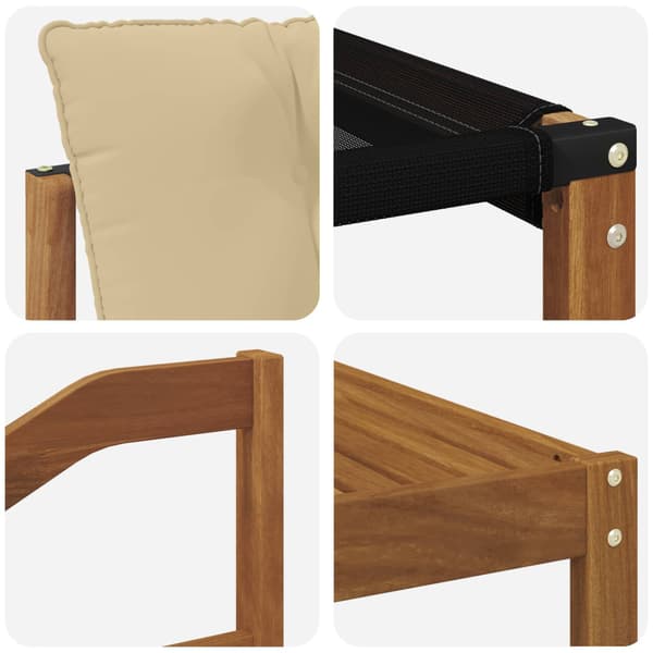 Utomhussoffset med kudde 8 pcs Naturlig och Beige
