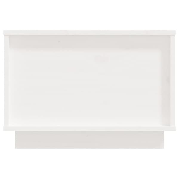 Soffbord vit 40x50x35 cm massiv furu