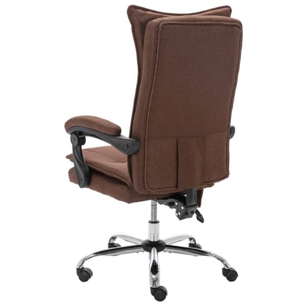 Massagekontorsstol brun tyg