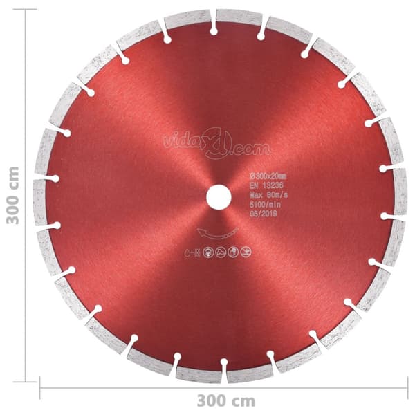 Diamantklinga stål 300 mm