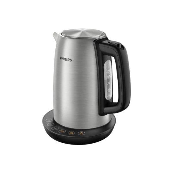 Philips Avance Collection HD9359 - vattenkokare - metall/svart, borstad metall