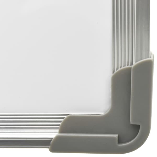Magnetisk whiteboard vit 90x60 cm stål