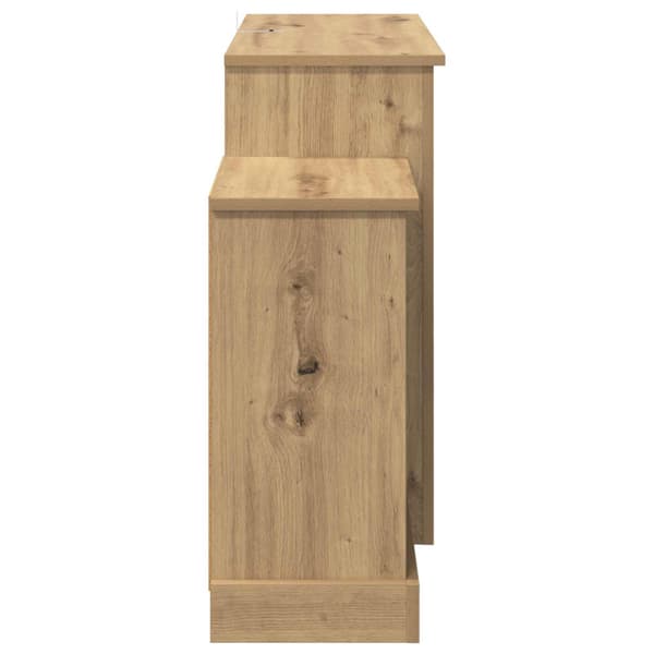 Elektrisk eldstad Artisan-ek 140 x 30 x 67 cm Konstruerat trä