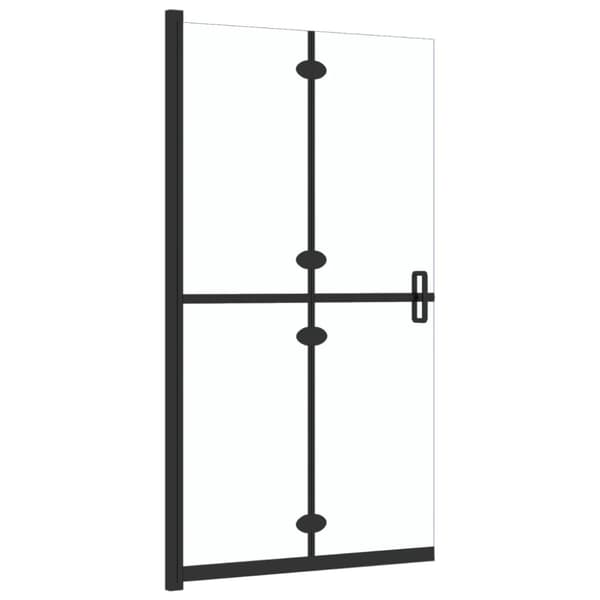 Hopfällbar duschvägg med klart ESG-glas 90x190 cm