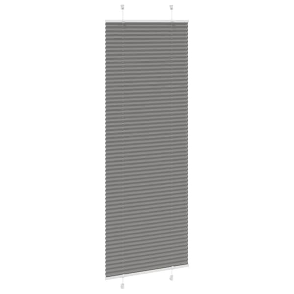 Plisserad persienn antracit 75x200cm tyg bredd 74,4cm polyester