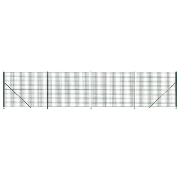 Stängsel med stolpsko grön 2,2x10 m