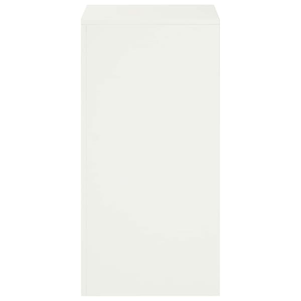 Växtställ 2 pcs Vit 40 x 40 x 80 cm Stål