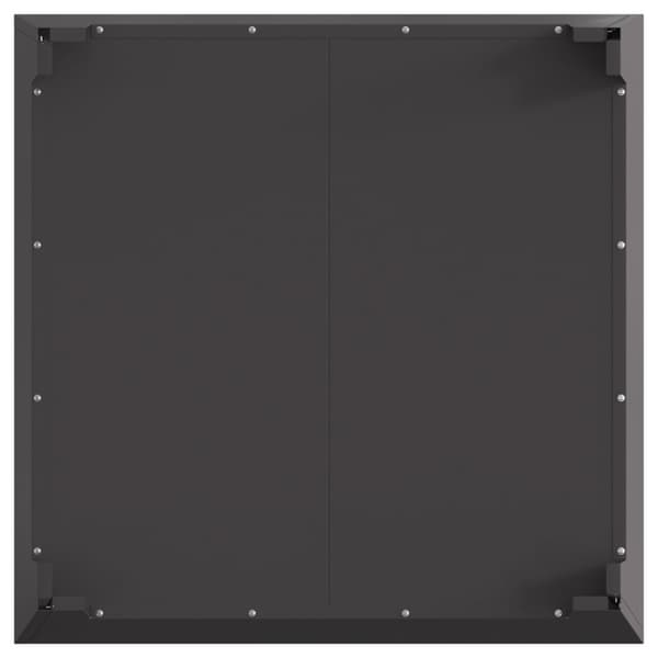 Eldstad Svart 80 x 80 x 43 cm Stål