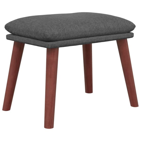 Fotpall mörkgrå 45x29,5x35 cm tyg