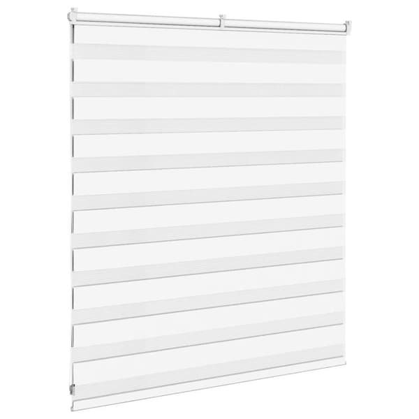 Rullgardin zebra vit 135x100 cm tyg bredd 130,9 cm polyester