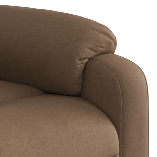 Reclinerfåtölj brun tyg